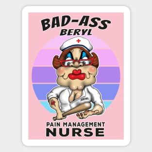 Pain Management Nurse Funny Nursing Design Sticker